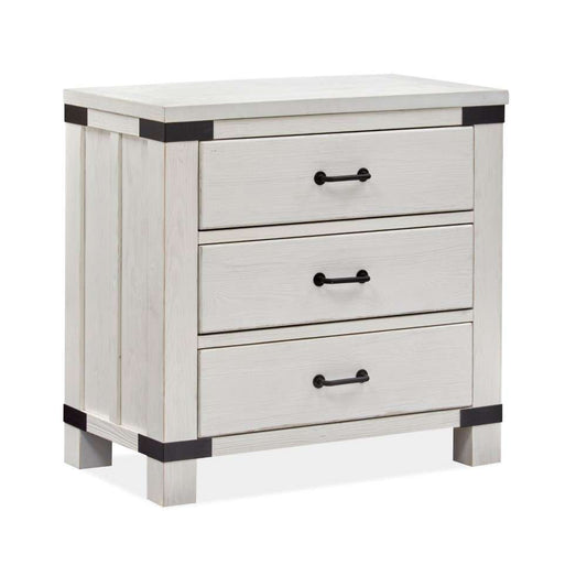 Magnussen - Harper Springs Bachelor Chest with Metal Decoration in Silo White - B5321-08 veiw 1