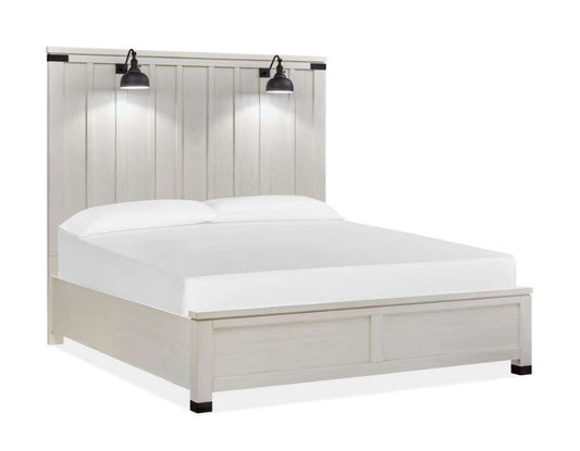 Magnussen - Harper Springs Complete Queen Panel Bed in Silo White - B5321-54 veiw 1