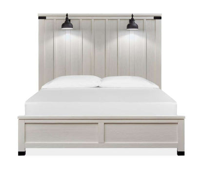 Magnussen - Harper Springs Complete Queen Panel Bed in Silo White - B5321-54 veiw 2