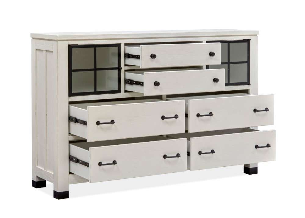 Magnussen - Harper Springs Door Dresser in Silo White - B5321-24 veiw 3
