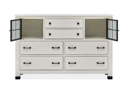 Magnussen - Harper Springs Door Dresser in Silo White - B5321-24 veiw 4