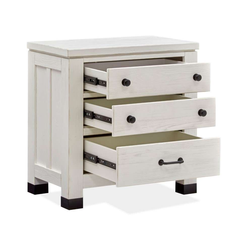 Magnussen - Harper Springs Drawer Nightstand in Silo White - B5321-01 veiw 2