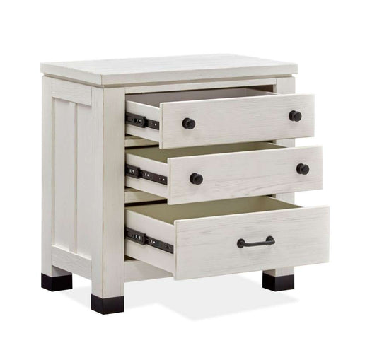Magnussen - Harper Springs Drawer Nightstand in Silo White - B5321-01 veiw 2