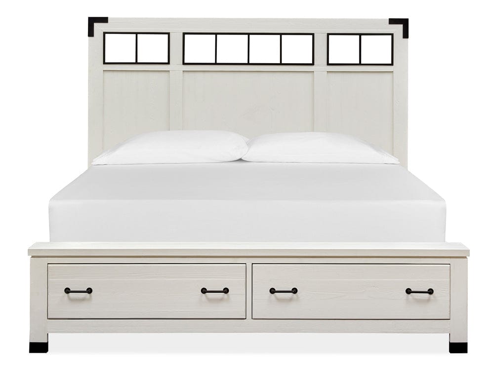 Magnussen - Harper Springs Silo White California King Panel Storage Bed - B5321-78A view 3