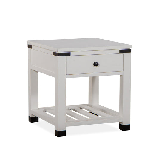 Magnussen - Harper Springs Silo White End Table - T5321-02 view 1