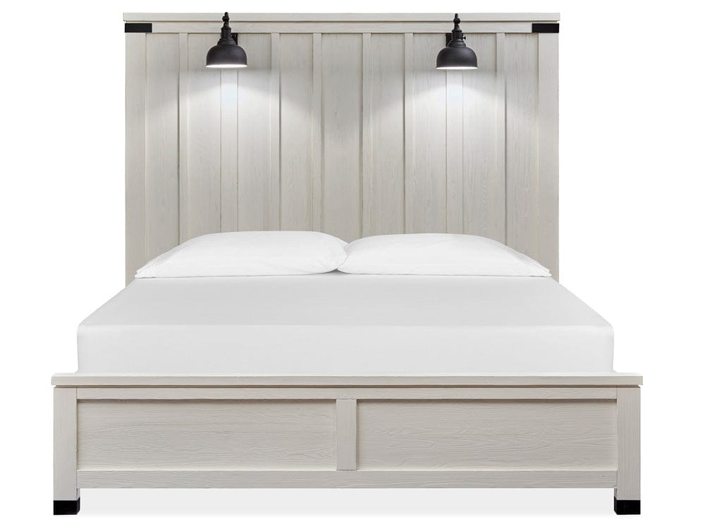 Magnussen - Harper Springs Silo White King Lamp Panel Bed - B5321-64 view 2