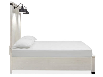 Magnussen - Harper Springs Silo White King Lamp Panel Bed - B5321-64 view 3