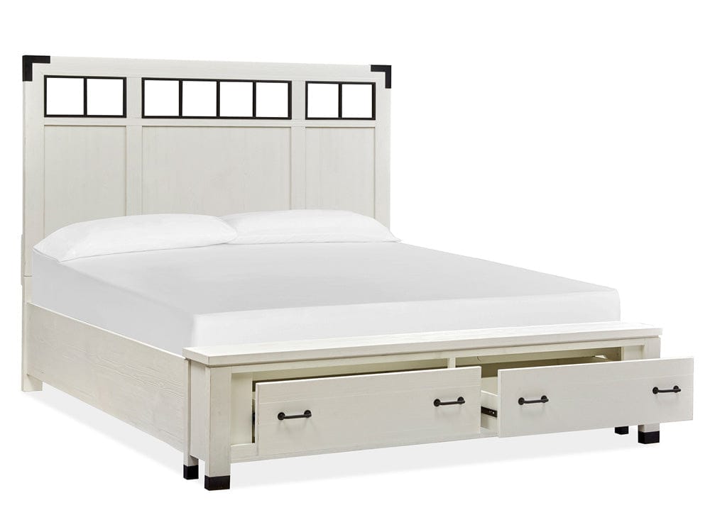 Magnussen - Harper Springs Silo White King Panel Storage Bed - B5321-68A view 2