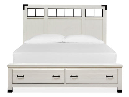 Magnussen - Harper Springs Silo White King Panel Storage Bed - B5321-68A view 3