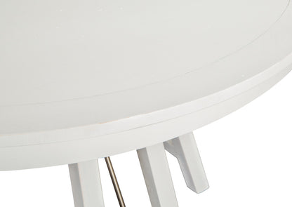 Magnussen - Heron Cove Chalk White And Dovetail Grey 52" Round Dining Table With 2 Host Chairs And Curved Bench - D4400-27-KIT13 view 8