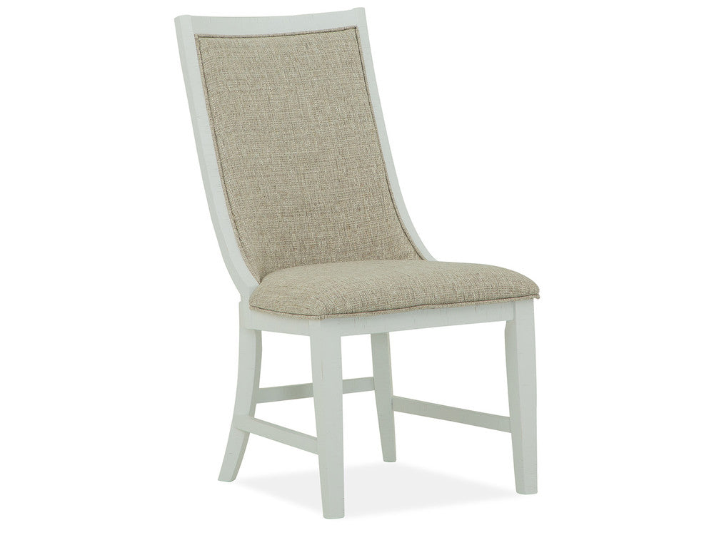 Magnussen - Heron Cove Chalk White And Dovetail Grey 52" Round Dining Table With 4 Host Chairs And Buffet - D4400-27-KIT6 view 5
