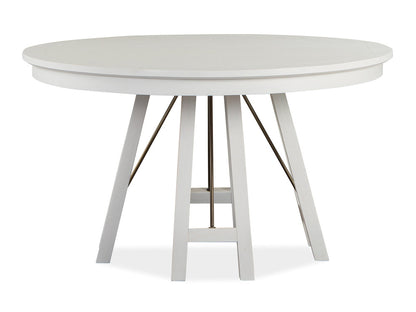 Magnussen - Heron Cove Chalk White And Dovetail Grey 52" Round Dining Table With 4 Host Chairs - D4400-27-KIT5 view 3