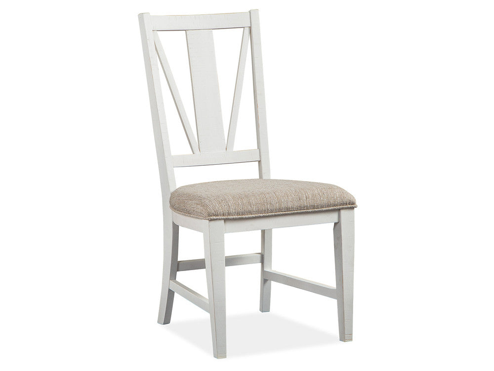 Magnussen - Heron Cove Chalk White And Dovetail Grey 52" Round Dining Table With 4 Side Chairs And Buffet - D4400-27-KIT2 view 5