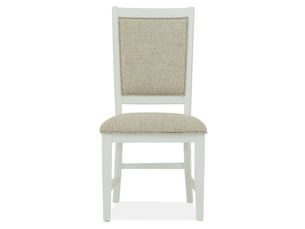 Magnussen - Heron Cove Chalk White And Dovetail Grey 52" Round Dining Table With 4 Upholstered Side Chairs - D4400-27-KIT3 view 6