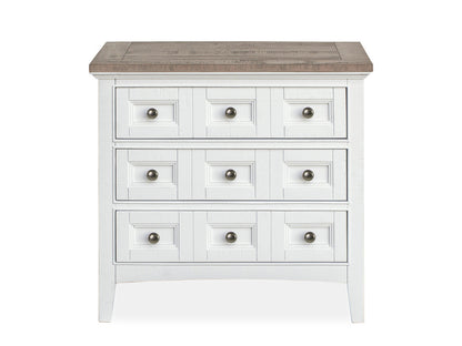 Magnussen - Heron Cove Chalk White And Dovetail Grey California King Panel Bed With 2 Nightstands (Two Tone) - B4400-74-KIT13 view 4