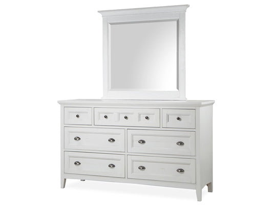 Magnussen - Heron Cove Chalk White And Dovetail Grey Drawer Dresser With Landscape Mirror - B4400-2040 view 1