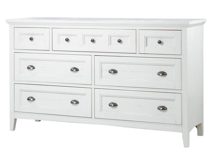 Magnussen - Heron Cove Chalk White And Dovetail Grey Drawer Dresser With Landscape Mirror - B4400-2040 view 3