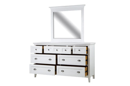 Magnussen - Heron Cove Chalk White And Dovetail Grey Drawer Dresser With Landscape Mirror - B4400-2040 view 6