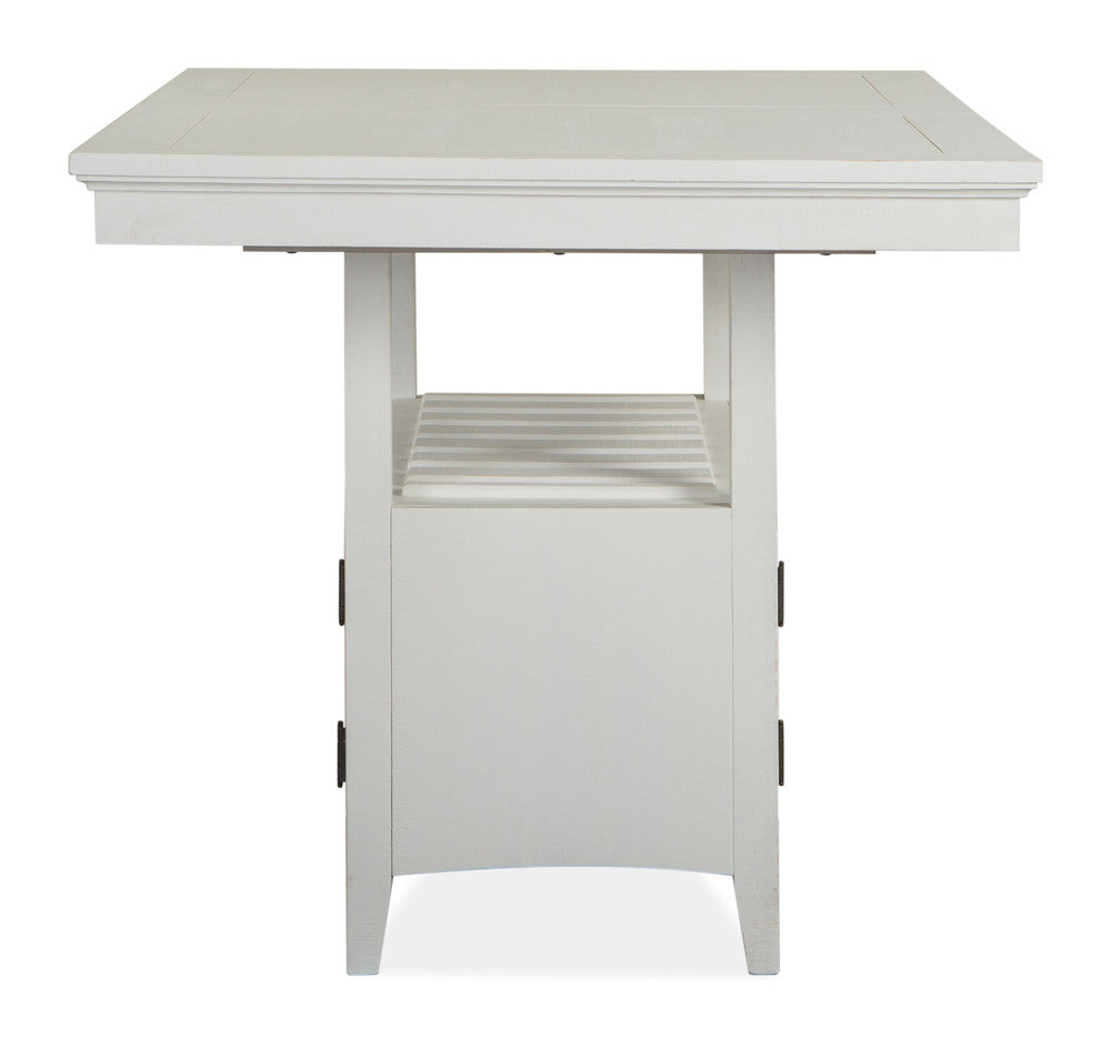 Magnussen - Heron Cove Chalk White And Dovetail Grey Extendable Counter Height Dining Table With 4 Counter Chairs - D4400-42-KIT1 view 4