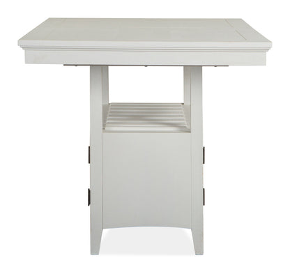 Magnussen - Heron Cove Chalk White And Dovetail Grey Extendable Counter Height Dining Table With 4 Counter Chairs - D4400-42-KIT1 view 4