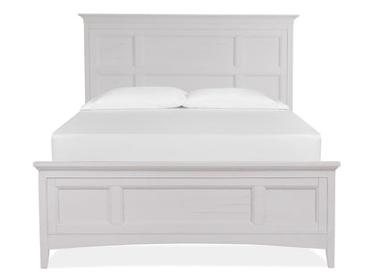 Magnussen - Heron Cove Chalk White And Dovetail Grey King Panel Bed With 2 Small Nightstands - B4400-64-KIT8 view 2
