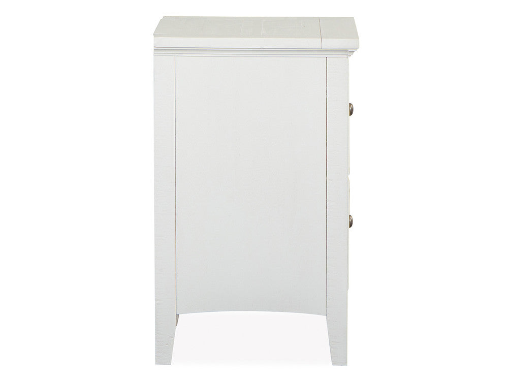 Magnussen - Heron Cove Chalk White And Dovetail Grey King Panel Bed With 2 Small Nightstands - B4400-64-KIT8 view 5