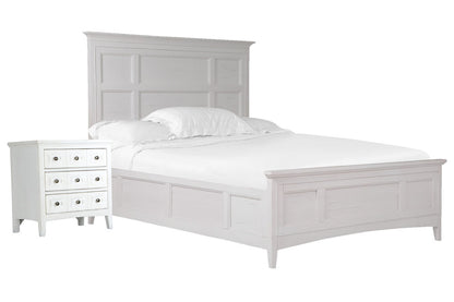 Magnussen - Heron Cove Chalk White And Dovetail Grey King Panel Bed With Nightstand - B4400-64-KIT1 view 1