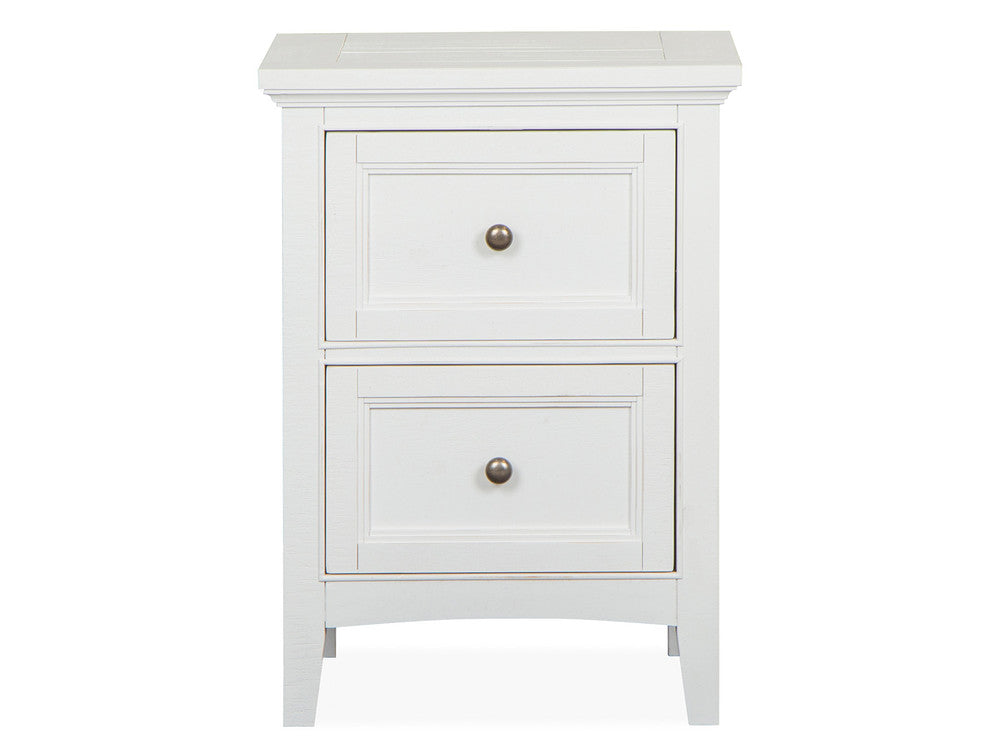 Magnussen - Heron Cove Chalk White And Dovetail Grey King Panel Storage Bed With 2 Small Nightstands - B4400-65-KIT8 view 5