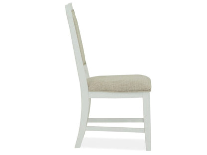 Magnussen - Heron Cove Chalk White And Dovetail Grey Upholstered Side Chair Two Pack - D4400-65 view 3