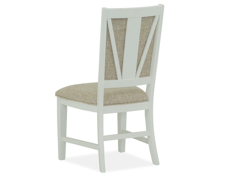 Magnussen - Heron Cove Chalk White And Dovetail Grey Upholstered Side Chair Two Pack - D4400-65 view 4