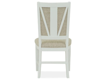 Magnussen - Heron Cove Chalk White And Dovetail Grey Upholstered Side Chair Two Pack - D4400-65 view 5