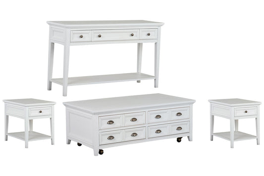 Magnussen - Heron Cove Chalk White Lift Top Storage Cocktail Table With 2 End Table And Sofa Table - T4400-50KIT9 view 1