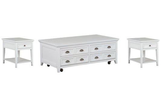 Magnussen - Heron Cove Chalk White Lift Top Storage Cocktail Table With 2 End Table - T4400-50KIT8 view 1