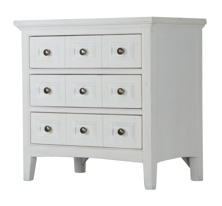 Magnussen - Heron Cove Relaxed Traditional Chalk White Three Drawer Nightstand - B4400-01 veiw 1