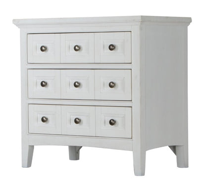 Magnussen - Heron Cove Relaxed Traditional Chalk White Three Drawer Nightstand - B4400-01 veiw 1