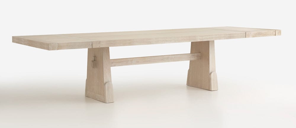 Magnussen - Herringbone Ridge White Trestle Extendable Dining Table - D7003-21 view 1