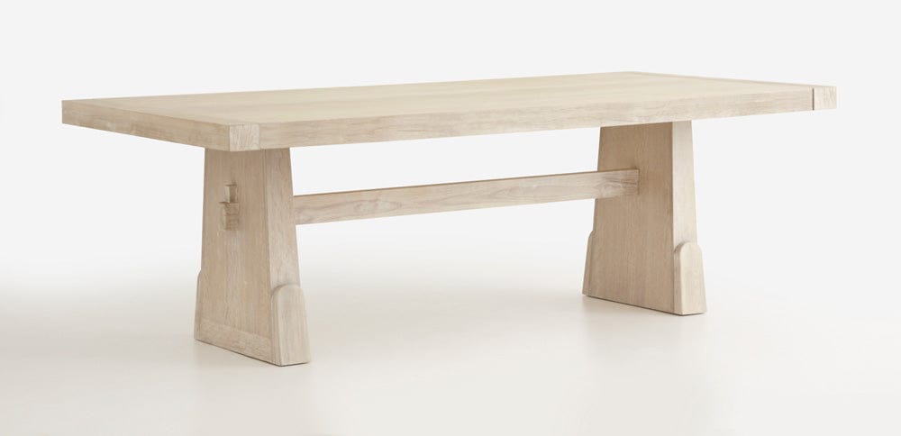 Magnussen - Herringbone Ridge White Trestle Extendable Dining Table - D7003-21 view 2