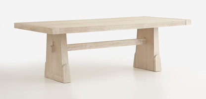 Magnussen - Herringbone Ridge White Trestle Extendable Dining Table - D7003-21 view 2