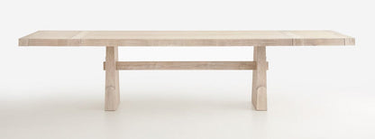 Magnussen - Herringbone Ridge White Trestle Extendable Dining Table - D7003-21 view 3