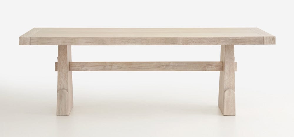 Magnussen - Herringbone Ridge White Trestle Extendable Dining Table - D7003-21 view 4