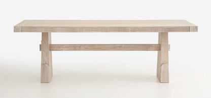 Magnussen - Herringbone Ridge White Trestle Extendable Dining Table - D7003-21 view 4