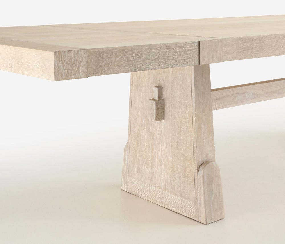 Magnussen - Herringbone Ridge White Trestle Extendable Dining Table - D7003-21 view 5