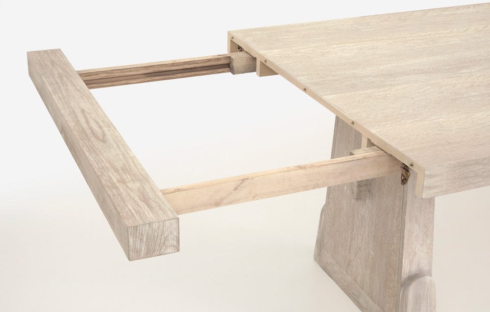 Magnussen - Herringbone Ridge White Trestle Extendable Dining Table - D7003-21 view 7