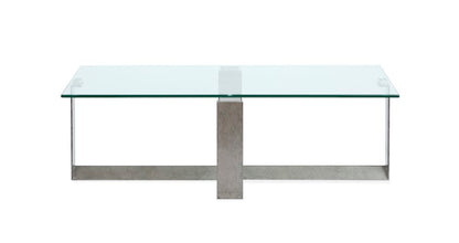 Magnussen - Holden Aged Pewter And Chrome Pucks Rectangular Cocktail Table - T6456-43 view 3