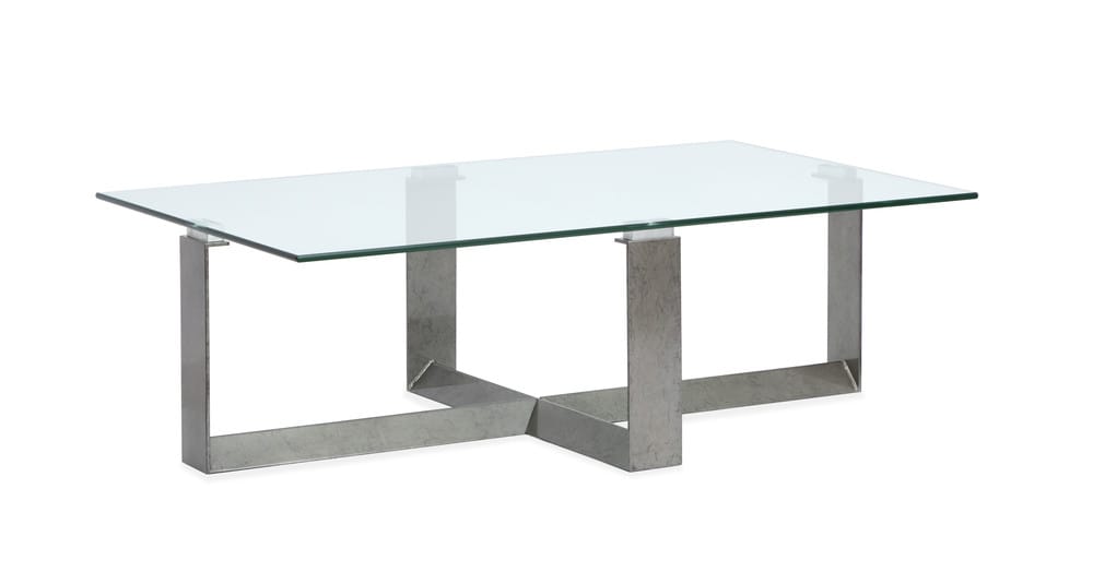 Magnussen - Holden Aged Pewter And Chrome Pucks Rectangular Cocktail Table With 2 End Table And Sofa Table - T6456-43KIT3 view 2