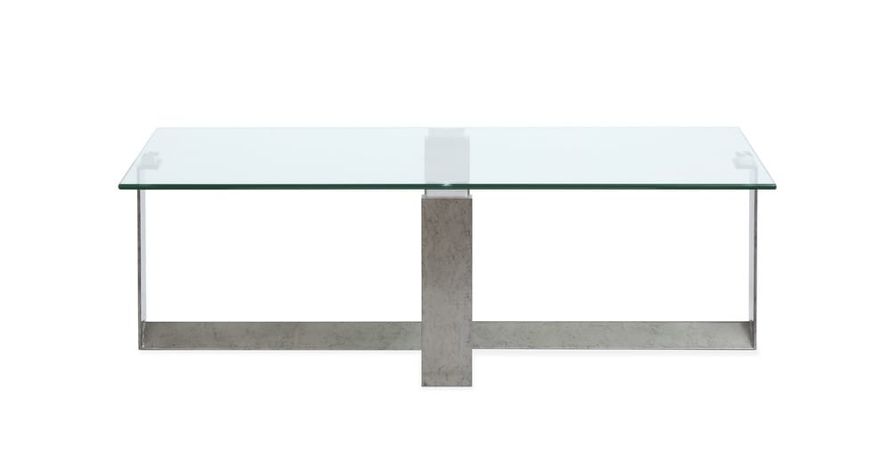 Magnussen - Holden Aged Pewter And Chrome Pucks Rectangular Cocktail Table With 2 End Table And Sofa Table - T6456-43KIT3 view 4