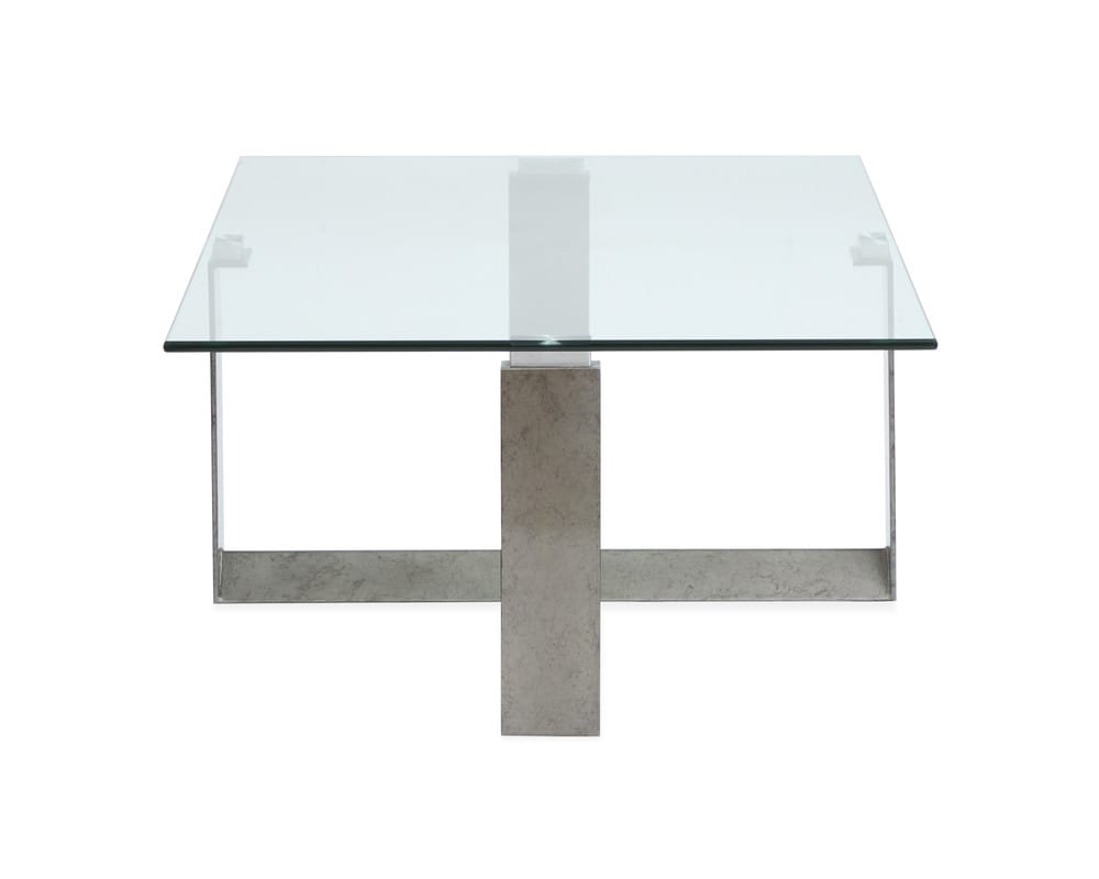 Magnussen - Holden Aged Pewter And Chrome Pucks Rectangular Cocktail Table With 2 End Table And Sofa Table - T6456-43KIT3 view 5