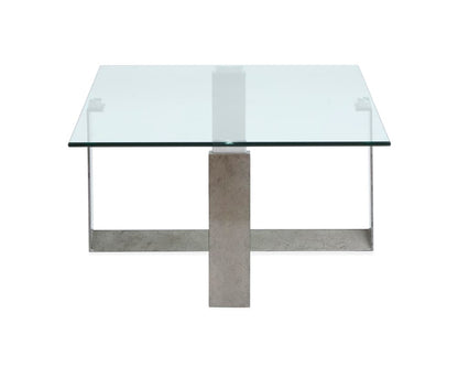 Magnussen - Holden Aged Pewter And Chrome Pucks Rectangular Cocktail Table With 2 End Table And Sofa Table - T6456-43KIT3 view 5