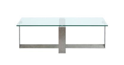 Magnussen - Holden Aged Pewter And Chrome Pucks Rectangular Cocktail Table With End Table - T6456-43KIT1 view 4