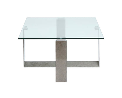 Magnussen - Holden Aged Pewter And Chrome Pucks Rectangular Cocktail Table With End Table - T6456-43KIT1 view 5